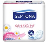 Septona Compresas sanitarias Sensitive - Super ultra plus, 8 compresas