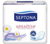 Septona Compresas sanitarias Sensitive - Night ultra plus, 8 compresas