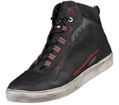 LS2 Zoe Zapatillas de moto perforadas - Negro Rojo (46)