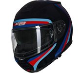 Nolan N100-6 Assoluto N-Com Casco - Negro Rojo Azul (XL)