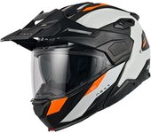 NEXX X.Lifecountry Terra Carbon Casco - Blanco Naranja (M)