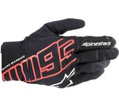 Alpinestars Aragon Guantes de motocicleta - Negro Rojo (S)