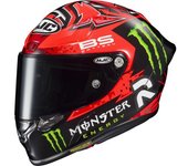 HJC RPHA 1 Quartararo Replica Casco - Negro Rojo (2XL)