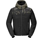 Spidi Evo Sport Sudadera con capucha de moto - Negro Verde (L)