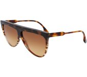 Victoria Beckham VB619S 44812 Sunglasses, 211 Striped Dark Havana, 65 Unisex