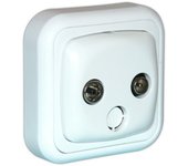 Base de antena 5 - 870 MHz Electro Dh 36.480/A, color blanco, 8430552111633