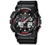 Reloj Casio GA-100-1A4ER Resina correa color: Negro Dial Negro Analógico - Digital Hombre