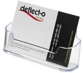 Deflecto Visitenkartenhalter 70101 max. 50 Karten acollador de tarjeta Poliéster Transparente