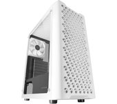 Mars Gaming MC-iPRO, Caja Profesional ATX, Rejilla Frontal de Malla 3D, Ventana Lateral Cristal Templado, Ventilador FDB Ultrasilencioso 12cm, Caja PC con Soporte Refrigeración Líquida, Blanco