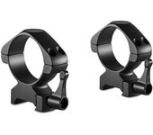 Las Monturas Hawke Precisión Acero 34 mm Weaver Baja con Palanca ofrecen anillas de acero de 34 mm, configuración de 2 piezas, altura baja de 2,1” (53 mm) y palanca de fijación, con un peso de 212 g.