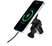eSTUFF Magnetic Wireless Car Charger Smartphone Aluminio Encendedor de cigarrillos Cargador inalámbrico Carga rápida Auto