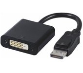InLine 4043718126262 adaptador de cable de vídeo 0,15 m DisplayPort DVI-D Negro