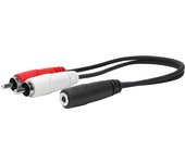Vivolink PROMJFRCAM0.2 cable de audio 0,2 m 3,5mm 2 x RCA Negro