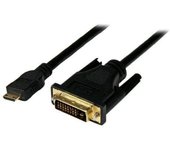 Microconnect HDCPDVIDD adaptador de cable de vídeo 1 m HDMI Type C (Mini) DVI-D Negro
