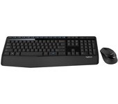 Logitech Wireless Combo MK345 teclado Ratón incluido RF inalámbrico Checa Negro