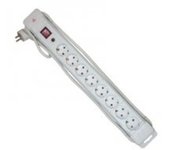 Base 10 tomas con protector de sobrecargas y sobretensiones Blanca Electro DH 36.260/B