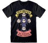 Pesadilla Antes De Navidad The Pumpkin King Hombre Camiseta Negro M 100% algodón Vorne Bedruckt Regular