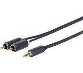 Vivolink PROMJRCA2 cable de audio 2 m 3,5mm 2 x RCA Negro
