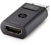 HP DisplayPort to HDMI 1.4 Adapter - Adaptador para Cable (DisplayPort, HDMI, Macho/Hembra, Cobre, Negro)