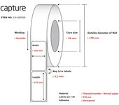 Capture CA-LB3028 etiqueta de impresora Blanco