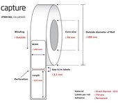 Capture CA-LB3053 etiqueta de impresora Blanco