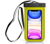 Sovica Funda Impermeable Compatible con Samsung Galaxy A3 Certificado IPX8 Funda acuatica Bolsa Sumergible Waterproof CAS (Amarillo)
