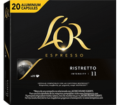 Cápsulas monodosis - L'OR Espresso Ristretto,Pack de 20 cápsulas para tazas, Negro/Oro