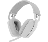 Auriculares inalámbricos - Logitech Zone Vibe 100, Bluetooth, Micrófono con supresión de ruido, 18hs autonomía, PC/Mac, Altavoces 40 mm, Blanco