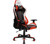 Silla gaming - Drift DR175, 2D (regulable en altura y anchura), Poliuretano, 150kg, Giratorio, Negro Rojo