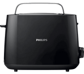 Tostadora - Philips HD2581/90, 8 ajustes, Rejilla calientabollos, Función extraelevación, 900 W, Negro