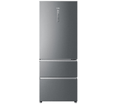 Frigorífico combi - Haier 3D 70 Series 3 A3FE743CPJ, No Frost, 190 cm, 450 l, Motor Inverter, puertas, Titanium