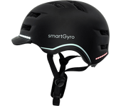 Casco - SmartGyro Helmet Pro, Para Patinete Eléctrico O Bicicleta, Talla L, Cabeza 61 cm, Negro