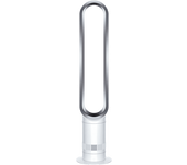 Ventilador de torre - Dyson Cool™ AM07, Sin aspas, Air Multiplier, Mando a distancia, Blanco, Plateado