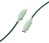 Cable USB-C - CellularLine Stylecolor, Conector USB C to USB-C, 1 m, Verde