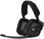Auriculares gaming - Corsair Void Elite Wireless, De diadema, Inalámbricos, Multiplataforma, Hasta 16 horas, Negro Carbón