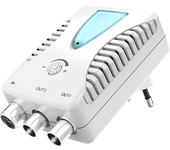 Amplificador antena - Hama 00205228, Para conectar dos receptores, 13 dB, 40 862 MHz, Blanco