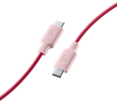 Cable USB-C - CellularLine Stylecolor, Conector USB C to USB-C, 1 m, Rosa