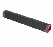 Barra de sonido - Woxter Big Bass 320, Con cable, Sin subwoofer, 20 W, LED, USB, Negro