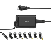Cargador para portátil - Hama Universal Notebook, 65W, 7 adaptadores, 15-19 V, Universal, Negro