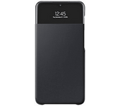 Funda móvil - Samsung S View Wallet Cover, Para Galaxy A72, Tipo libro, Negro