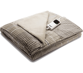 REACONDICIONADO Seminuevo Muy bueno Manta eléctrica - Daga Relax Suave XL, 150 W, 6 Niveles temperatura, Tartan beige