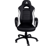 Silla gaming - Nacon PS4 CH-350ESS, Ajustable, 5 ruedas, Licencia de Sony, Reposabrazos, Negro