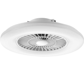 Ventilador de techo con luz - Muvit iO MIOCLF001, De techo, Con ventilador, WiFi, Compatible Asistentes Voz, Blanco