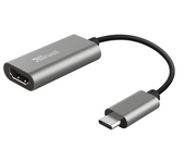 Adaptador USB-C a HDMI - Trust Dalyx HDMI, Multifunción, Para PC, MacBook