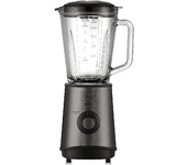 Batidora de vaso - Black+Decker BXJB800E, 800W, 2 velocidades, 1.5 L, Acero inoxidable, Gris