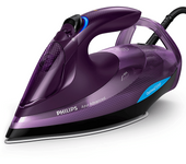 REACONDICIONADO Seminuevo Muy bueno Plancha de vapor - Philips GC4934/30, 3000 W, Golpe 230 g/m, 0.33 L, Tecnología OptimalTEMP, Lila