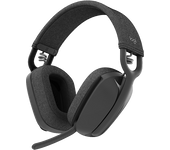 Auriculares inalámbricos - Logitech Zone Vibe 100, Bluetooth, Micrófono con supresión de ruido, 18hs autonomía, PC/Mac, Altavoces 40 mm, Negro