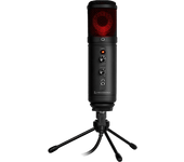 Micrófono - Kaliope NS-AC-KALIOPE, USB, Jack 3.5 mm, PC, -36dB, Retroiluminación RGB, Unidireccional, Negro