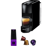 REACONDICIONADO Seminuevo Muy bueno Cafetera de cápsulas - Nespresso® Krups XN1108 Essenza Mini, 19 bares, Negro