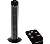 REACONDICIONADO Seminuevo Bueno Ventilador de torre - Cecotec EnergySilence 890 Skyline, 3 velocidades, 50W, Control remoto, Negro